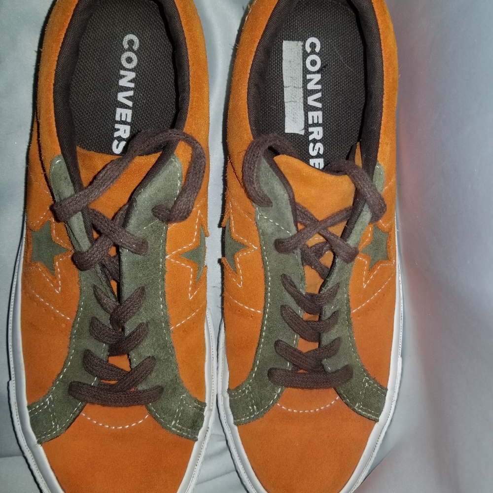 Converse One Star Suede Low Top Orange size 7